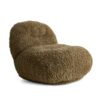 Meloa Fauteuil Lounge Chair - Brown Poodle