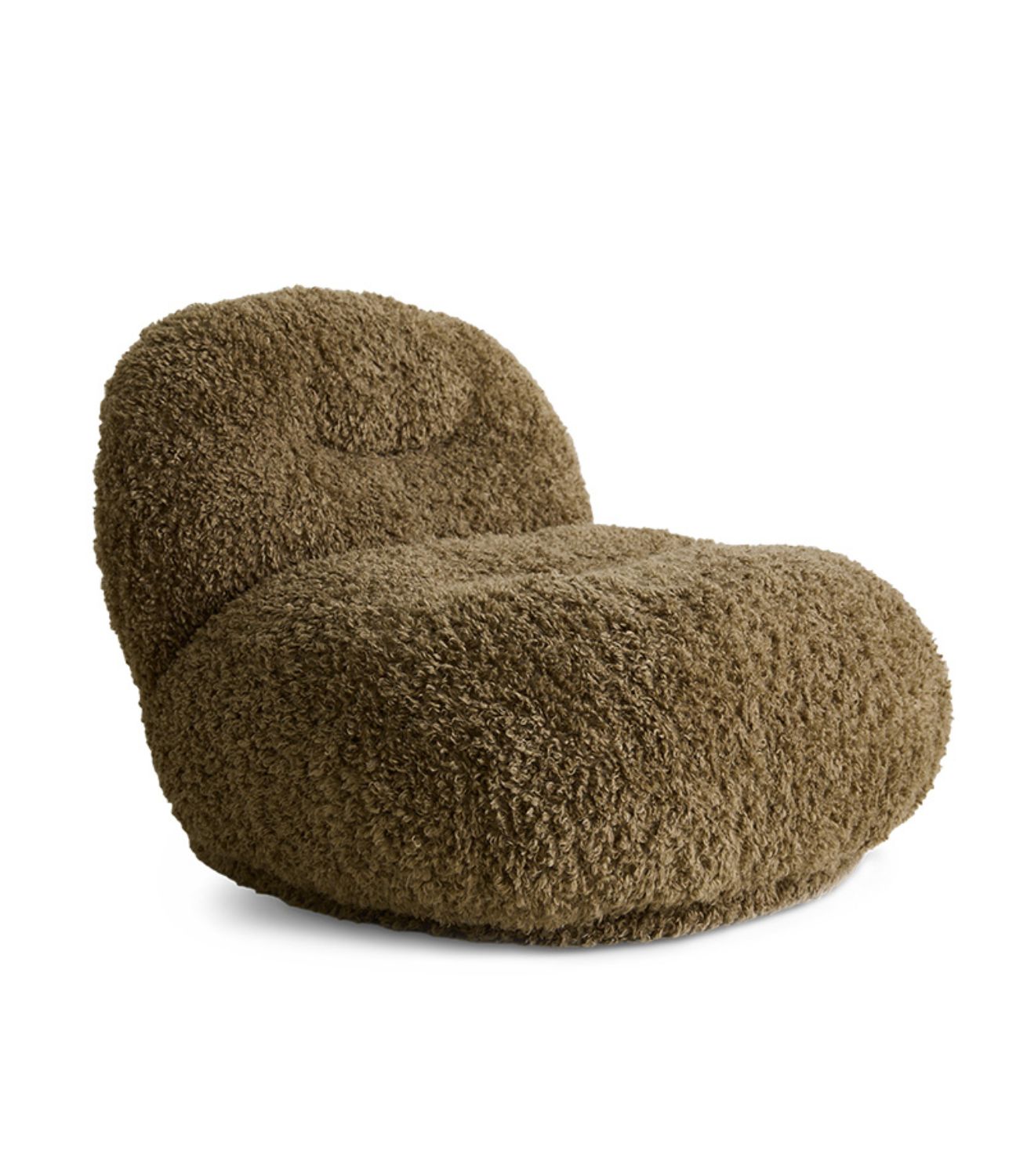 Meloa Fauteuil Lounge Chair - Brown Poodle