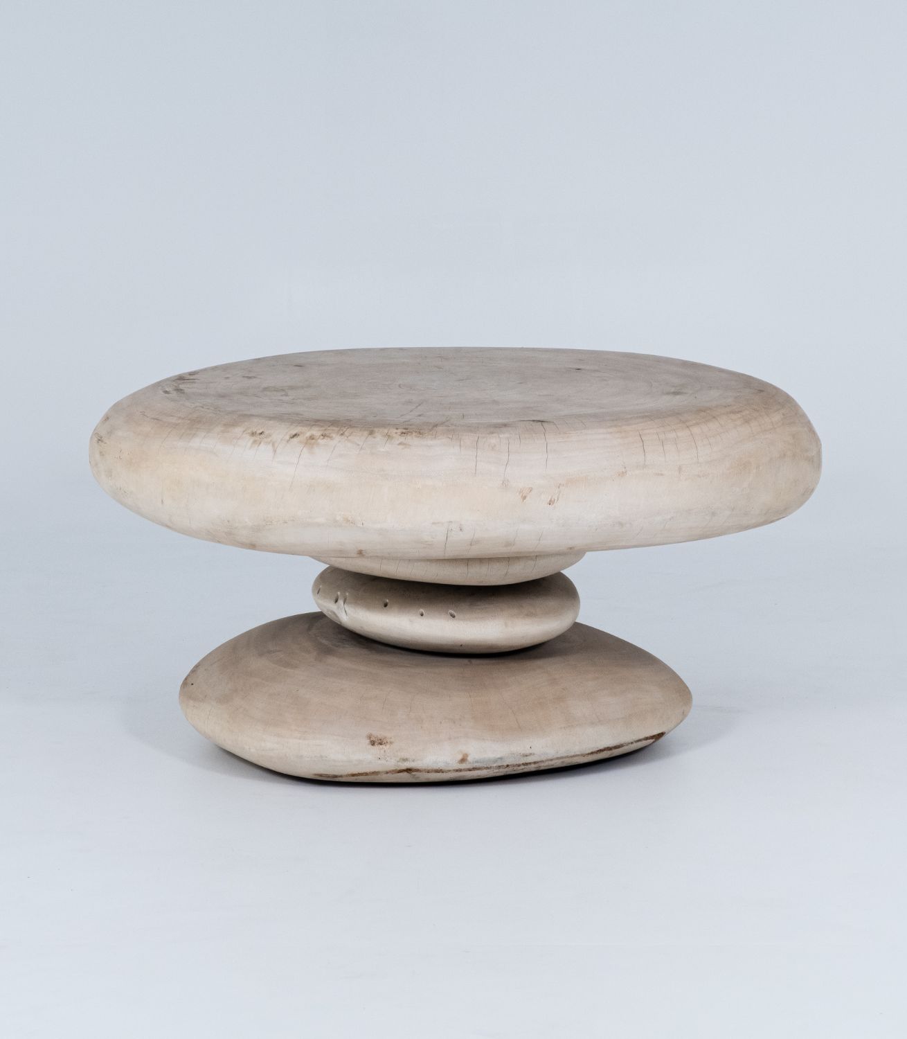 Side Table Pebble - Wood - L94xW82xH48cm - Lrg
