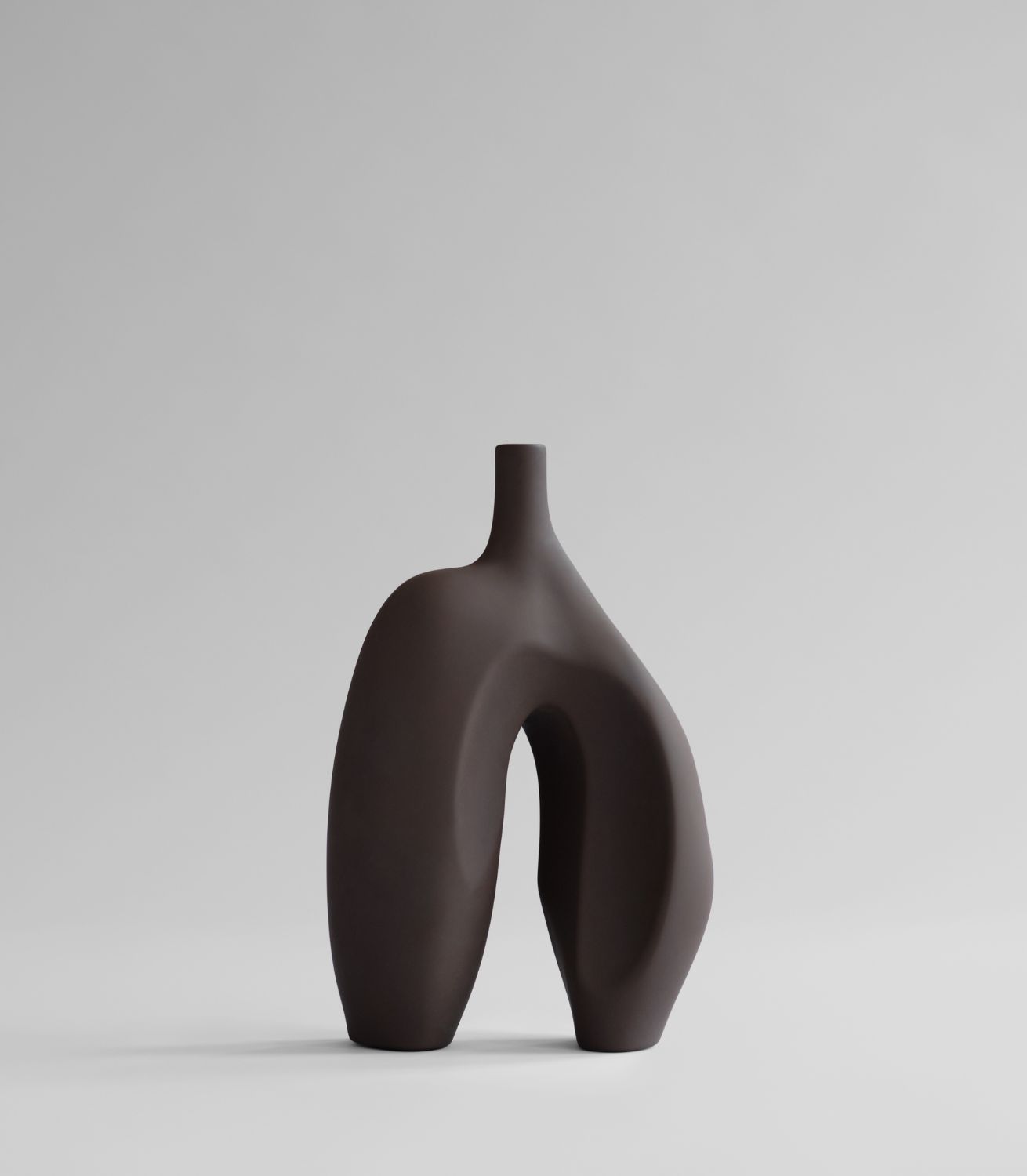 Vase Ni - Medio - Chocolate Brown (1)