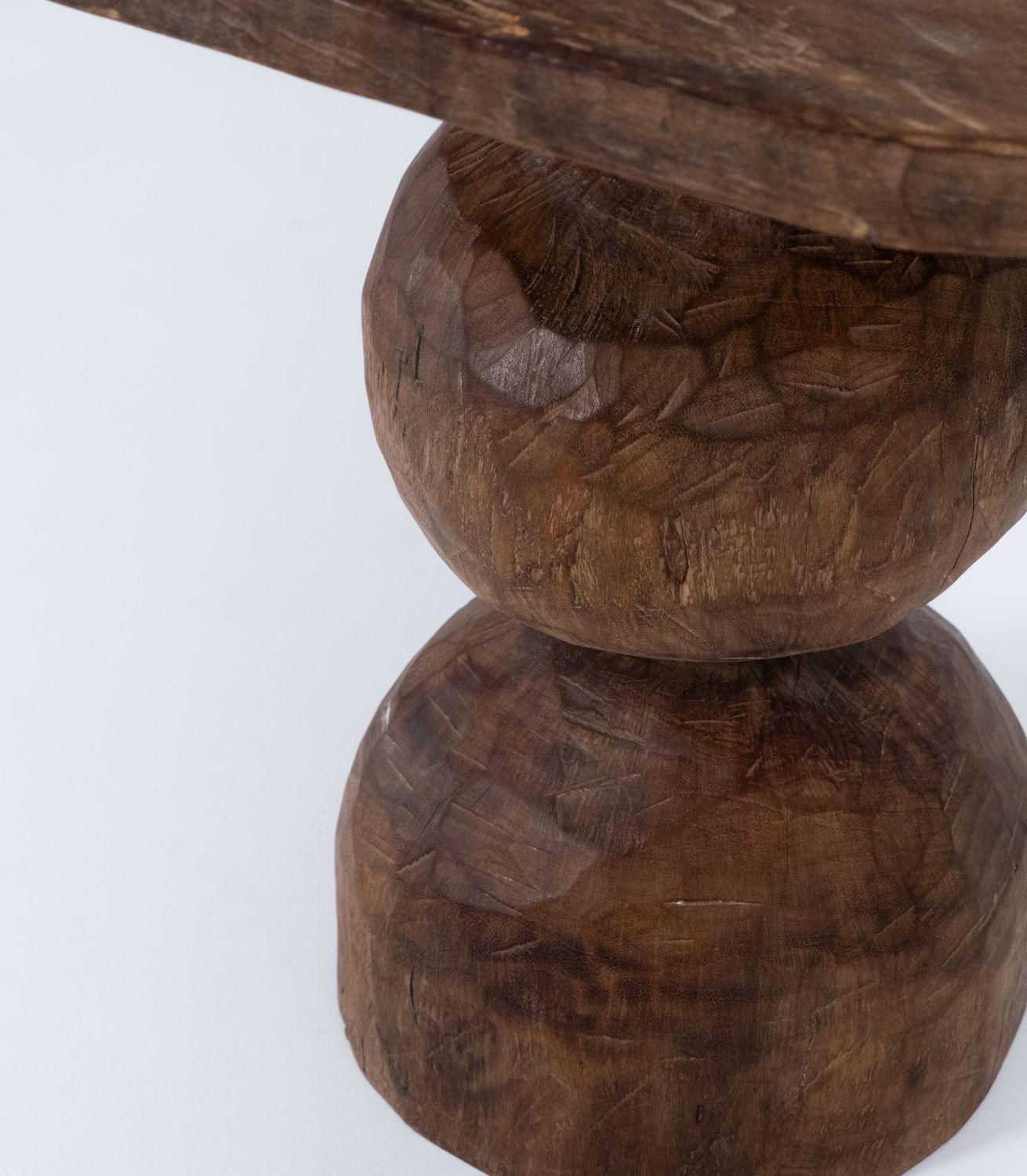 Wine Table - Oval - Wood - Unique L90xW69xH74cm - Image 4