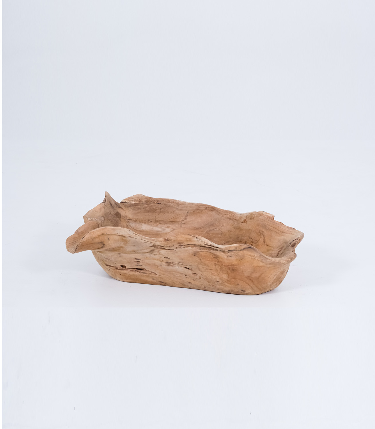 Organic Wooden Bowl - Unique +-L60xW42xH20cm