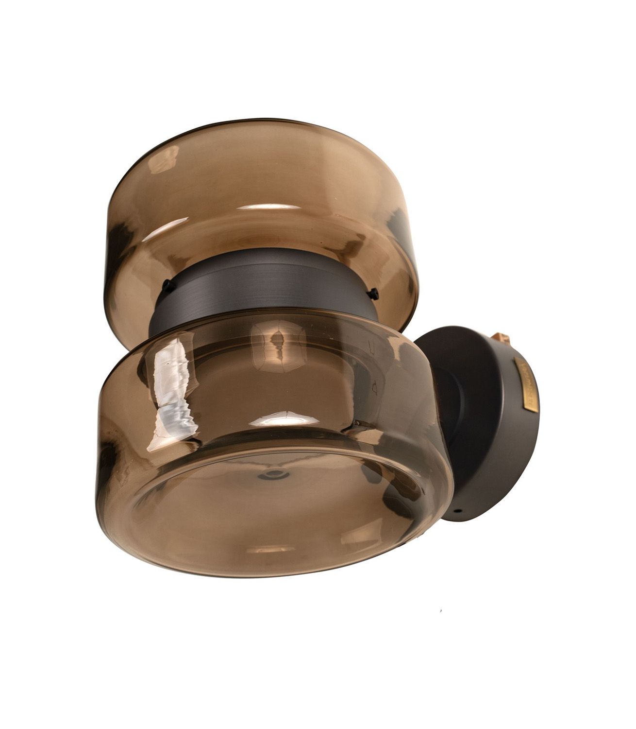 Alma Double Wall Lamp - Glass - Brushed Bronze - Brown - Image 3