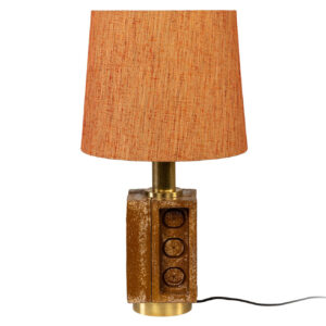 brick-lamp-base-ochre-shade-la-grange-interiors