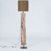 Floor Lamp Pillar D - Wood - Unique incl 40x40cm shade