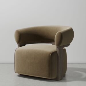 lola lounge chair dry oak fler camel