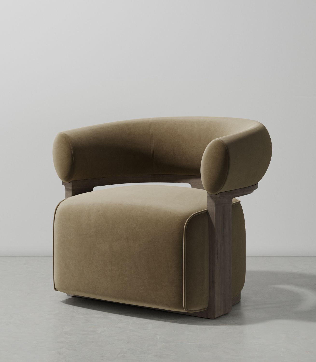 lola lounge chair dry oak fler camel