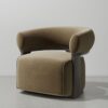 lola lounge chair seared oak swivel