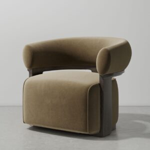 lola lounge chair seared oak swivel