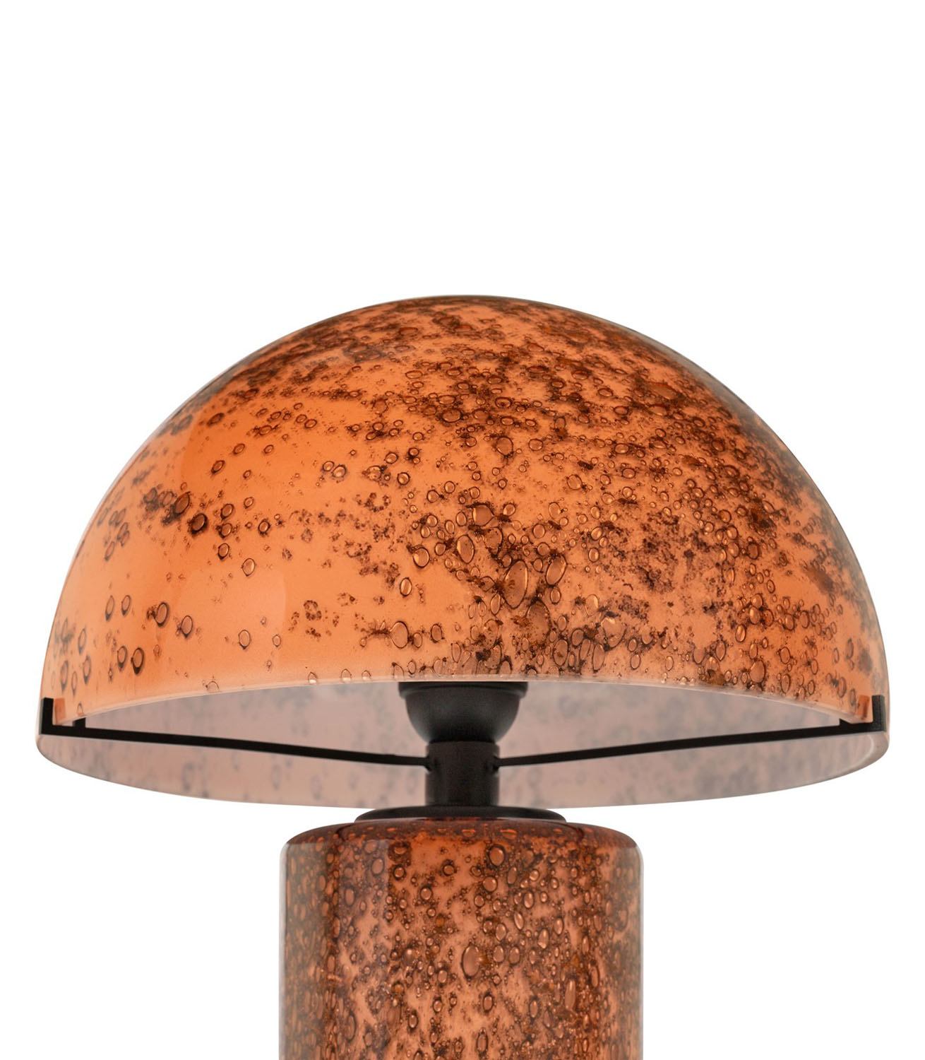 Lola Table Lamp - Glass - Vulcanic Salmon - Image 4