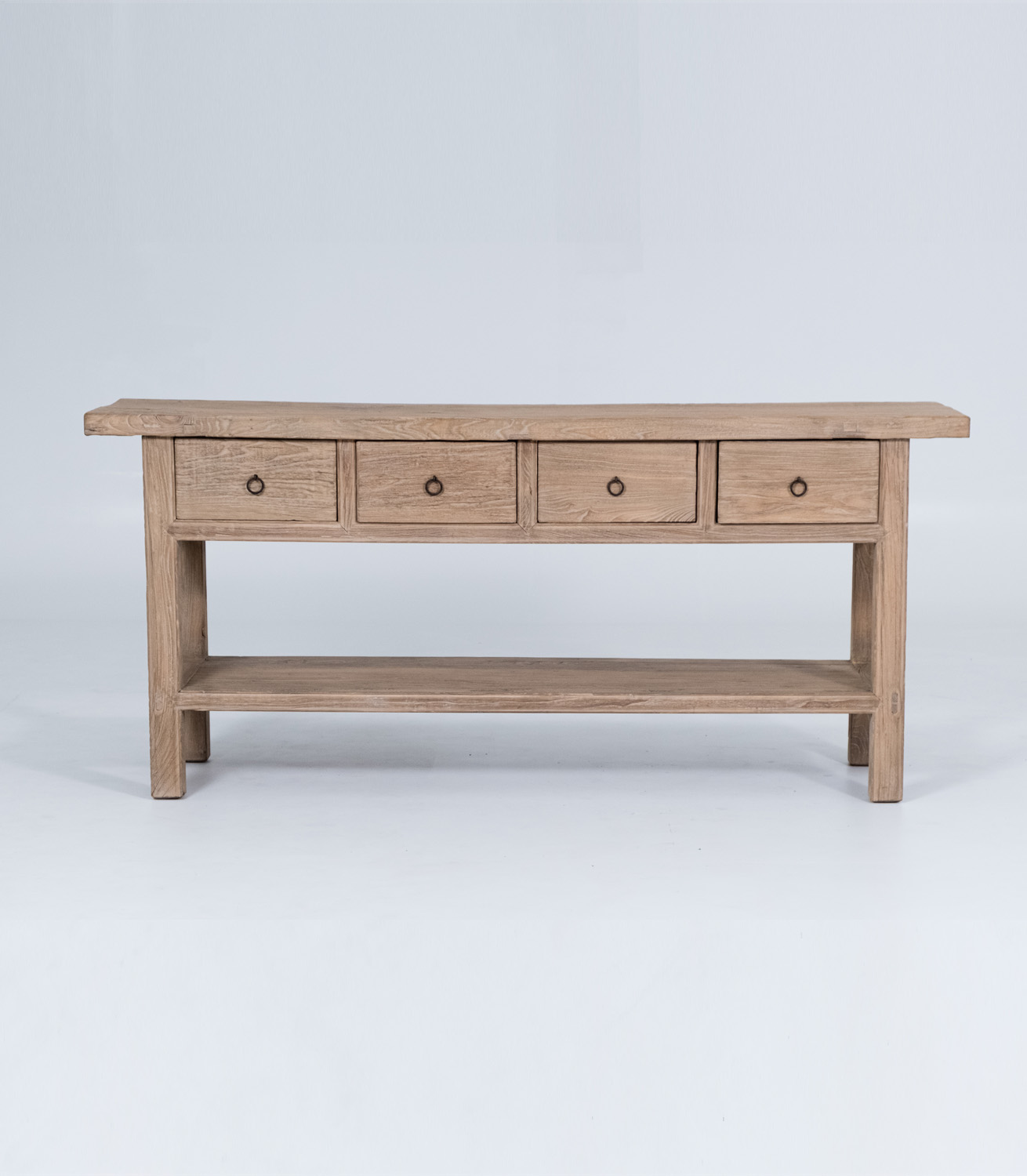 Console Table Wood Unique Nat 4-dwrs L190xW42xH85cm - Image 2