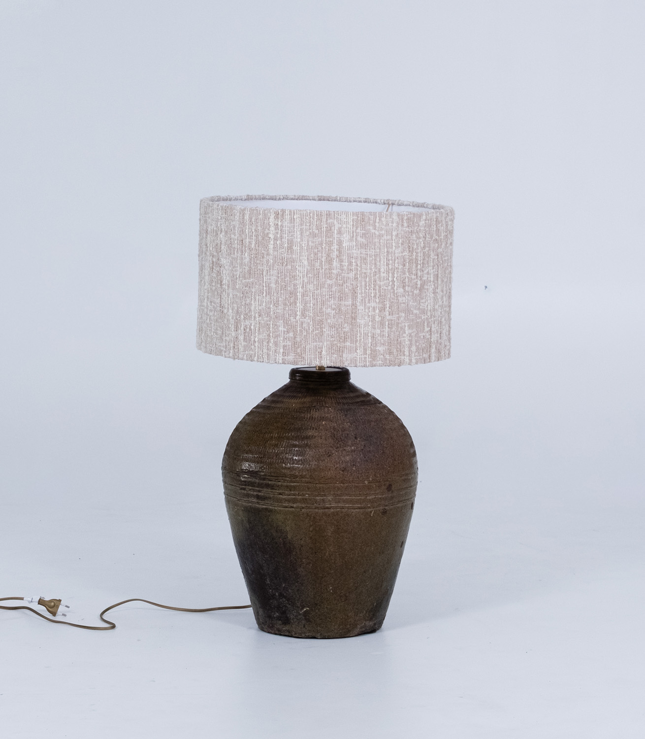 Table Lampbase - Ceramic - Brown/Blk - excl shade