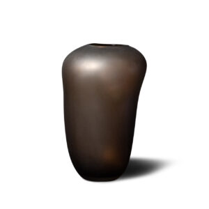 vase-rune-glass-brown-la-grange-interiors