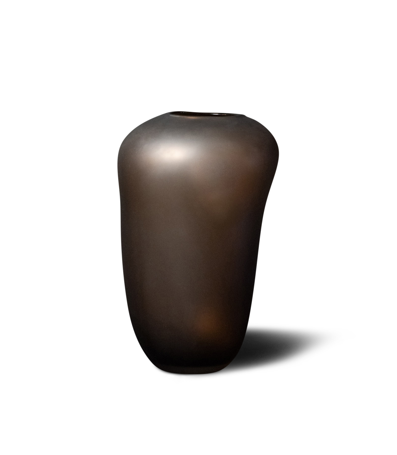 vase-rune-glass-brown-la-grange-interiors