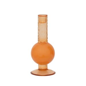 Candle Holder Aaliyah - Glass - Nectarine
