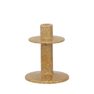 Candle Holder Aiden - Ceramic - Golden Brown