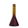 Candle holder Frisk - Glass - Prune