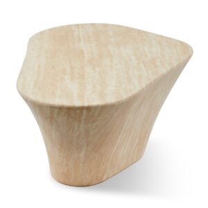 Coffee Table Oval - Travertine look - Lrg