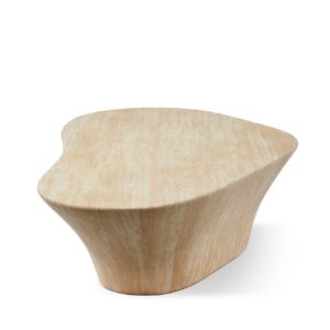 Coffee Table Oval - Travertine look - Med