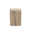 Column Side Table - Wood - Natural L34xW24xH50cm