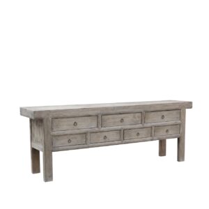 Console Table Wood Unique 7drwrs L250xW50xH90cm