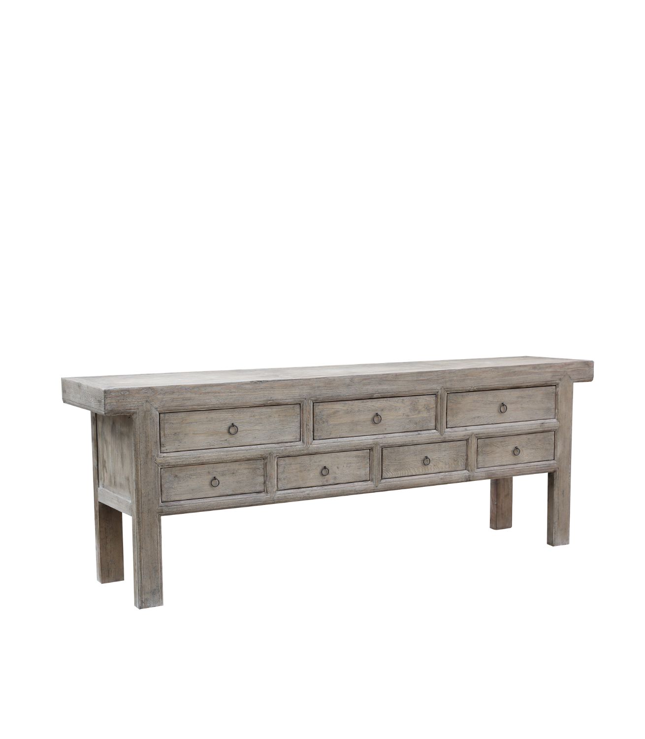 Console Table Wood Unique 7drwrs L250xW50xH90cm