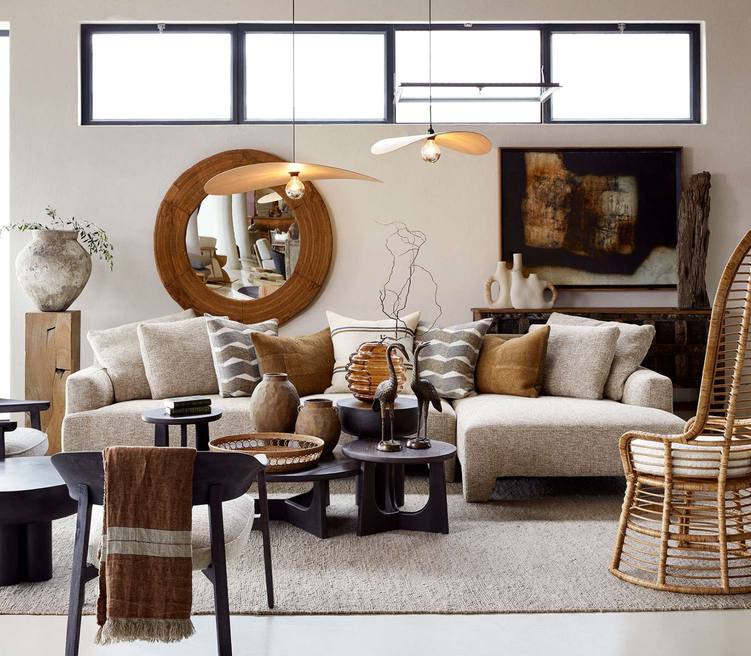 Dawn coffee tables and Morocco sofa
