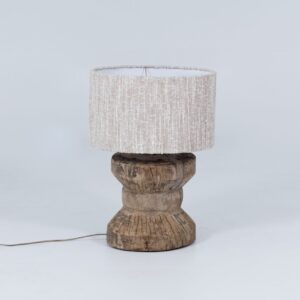 Lampbase Tower - Wood - Dia34xH33cm - excl shade