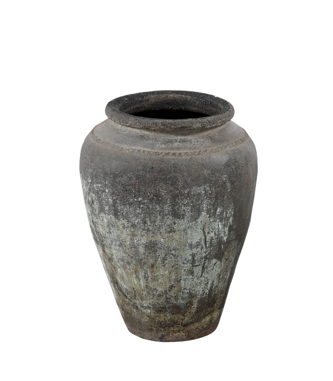 Pot Earthenware - Unique - Grey Dia51xH69cm - Lrg