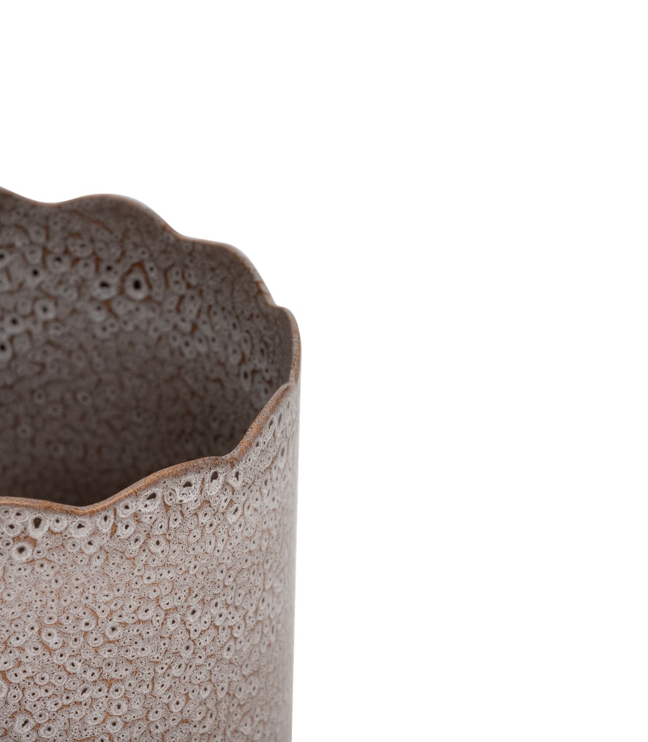 Pot River - Earthenware - WhiteBrown (2)