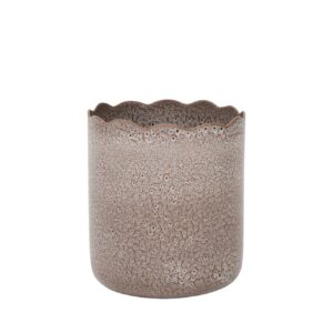 Pot River - Earthenware - WhiteBrown