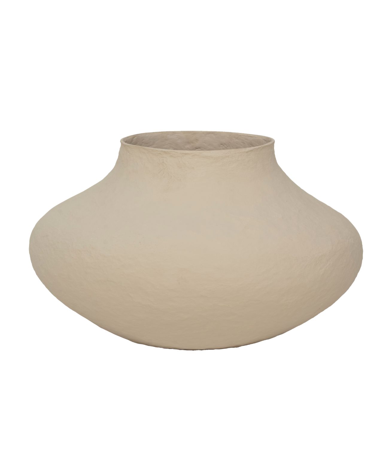 Pot Vif - Cotton Mache - pale khaki