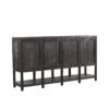 Server Wood - 4 Doors - Black L211xW40xH110cm