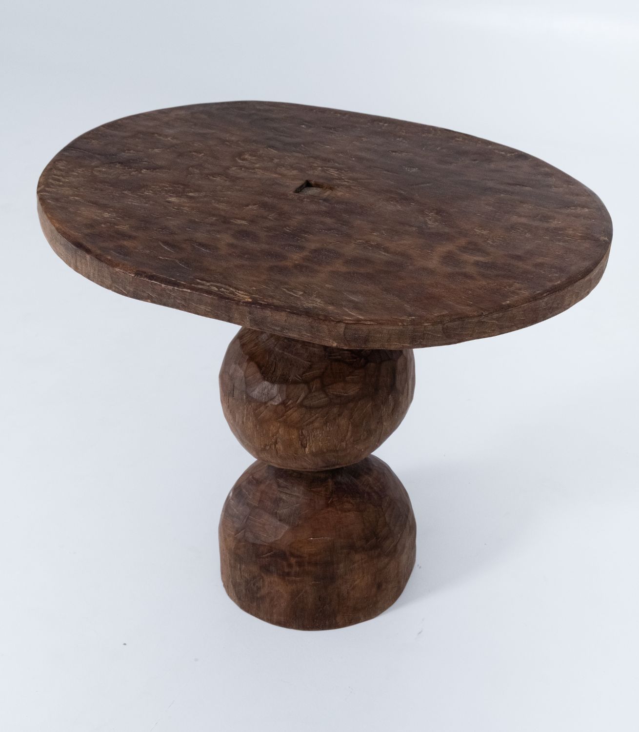 Wine Table - Oval - Wood - Unique L90xW69xH74cm (4)