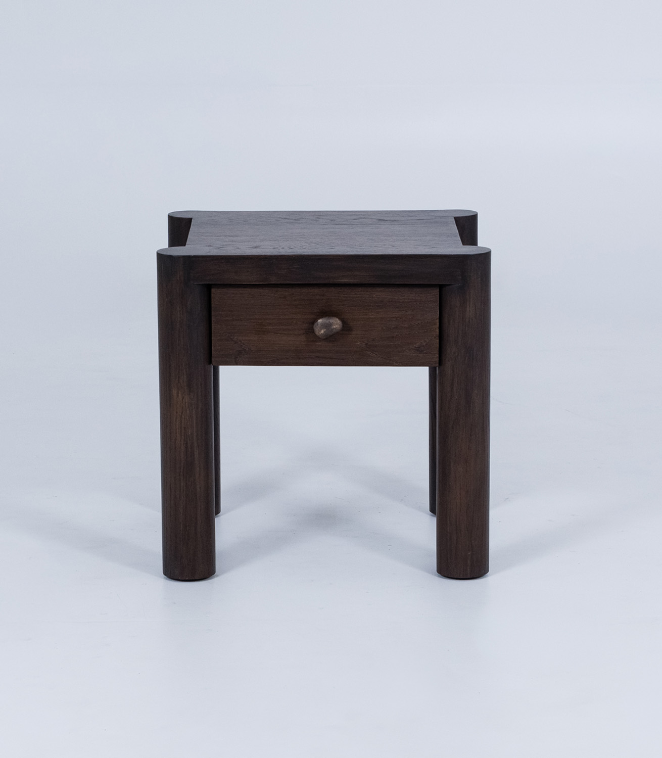 Leo Bedside Table - Oak - Round Legs - Image 2